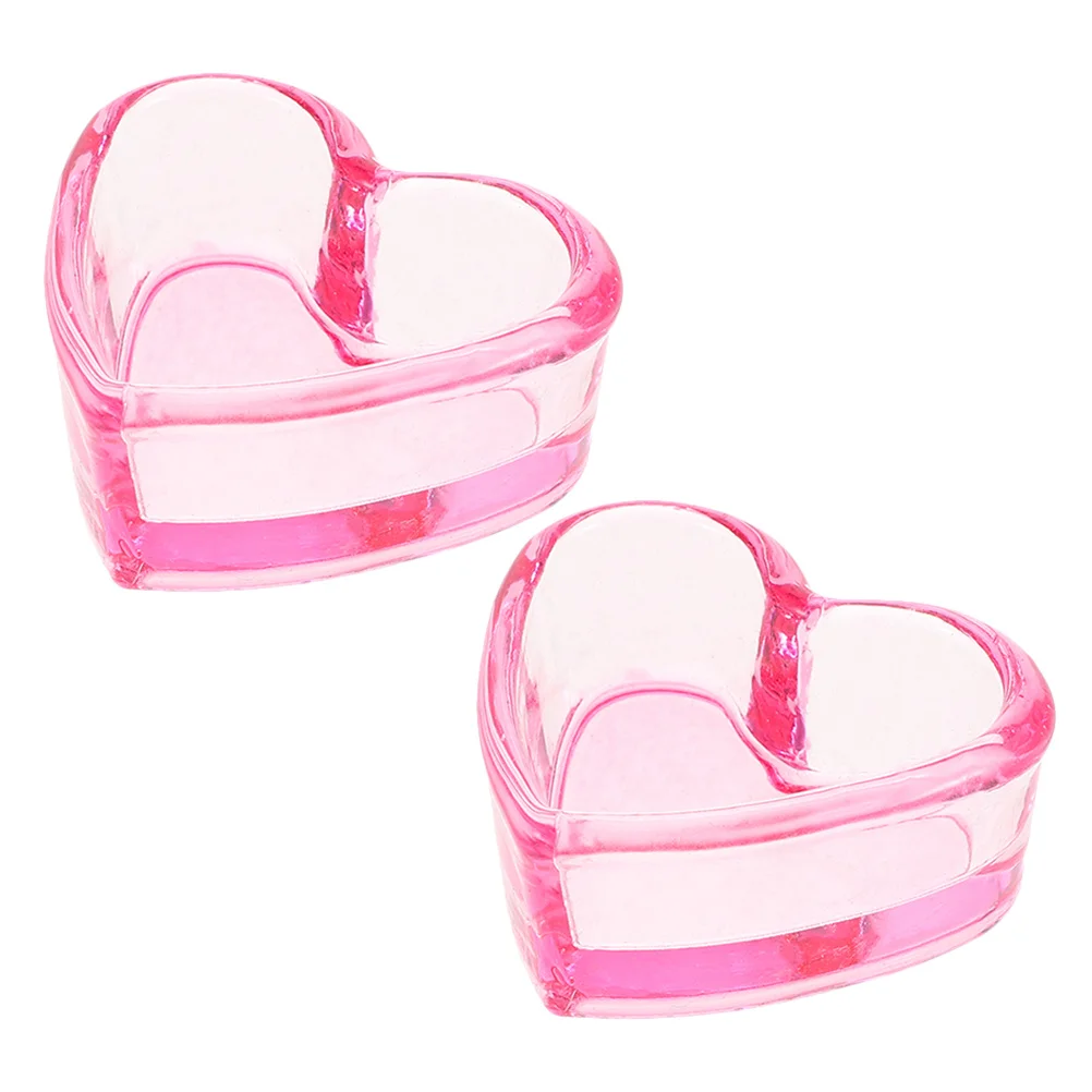 

2Pcs Glass Nail Dish Cup Dappen Dish for Nail Art Crystal Clear Brush Washer for Acrylic Liquid Holder Professional Manicure