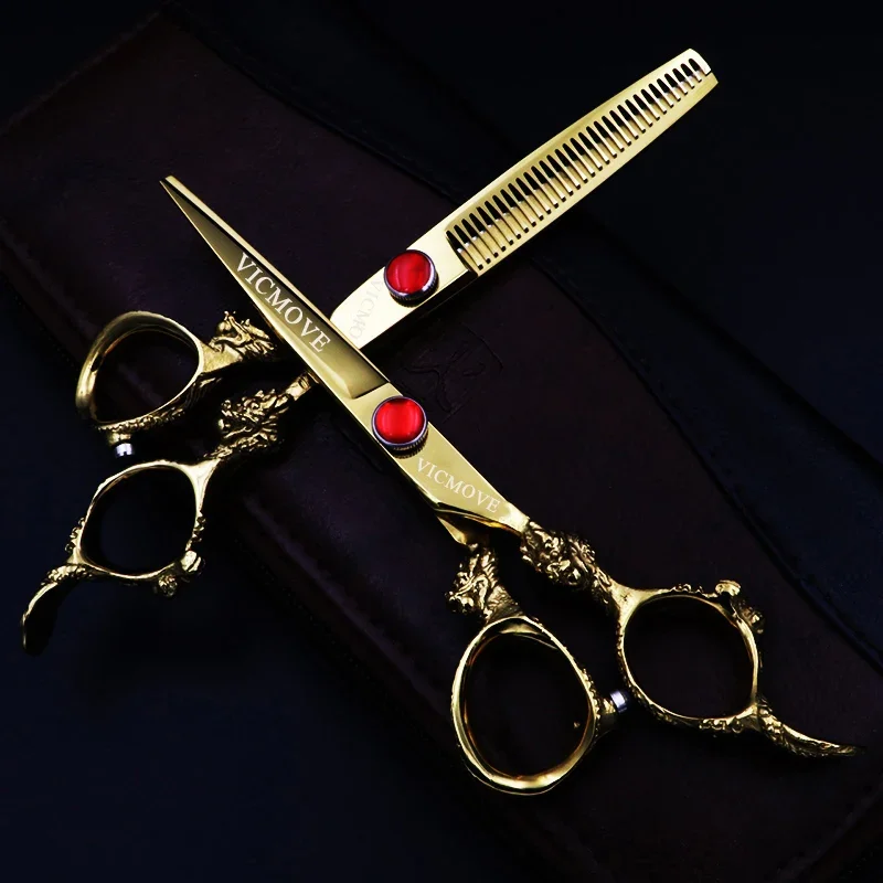 

Japan 6 Inch Professional Pet Scissors Dog Grooming Cutting+Thinning Shears Kit for Animals Hair Scissors