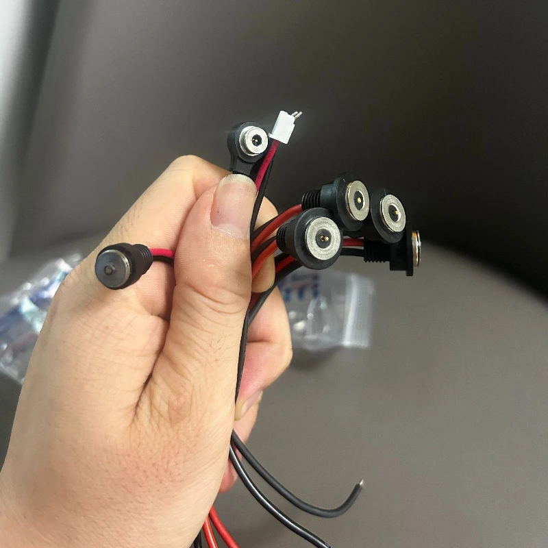 2.8A Magnetic Waterproof 12V Circuit Charging Connector Cable Male Female Anti Short Magnetic Head Date Wire for Wearable Deivce