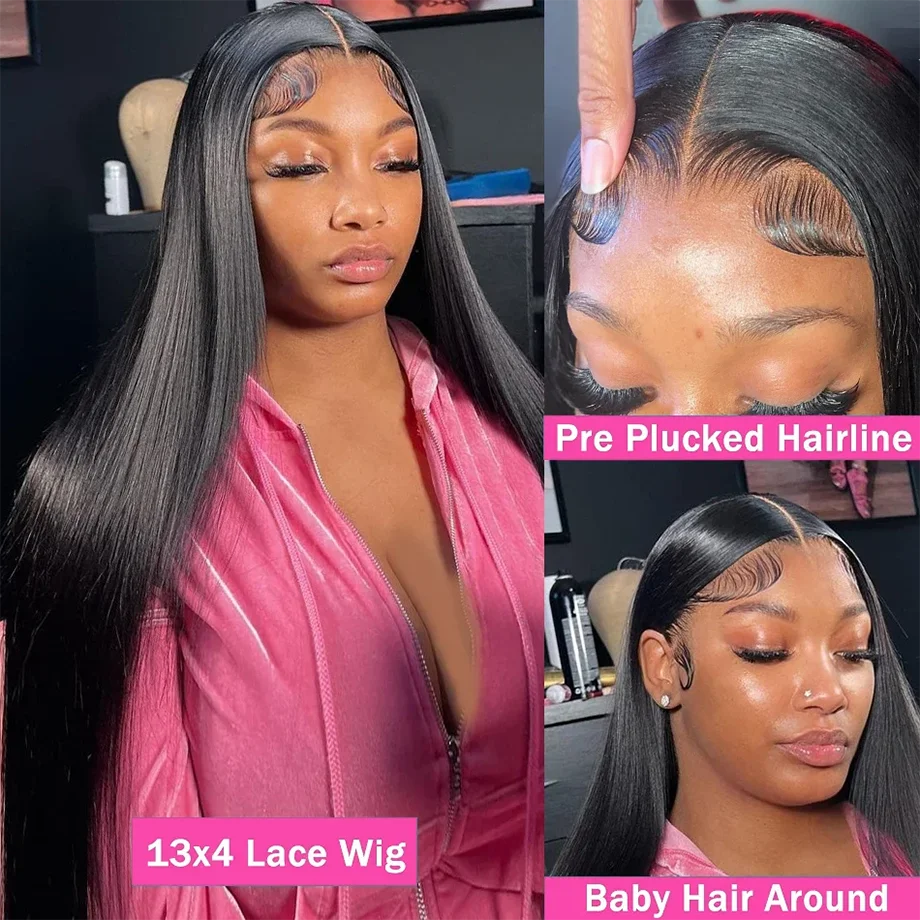 38 Inch Bone Straight Lace Front Wigs For Women Choice Brazilian Remy Human Hair 13x6 Hd Lace Frontal Wig 200 Density