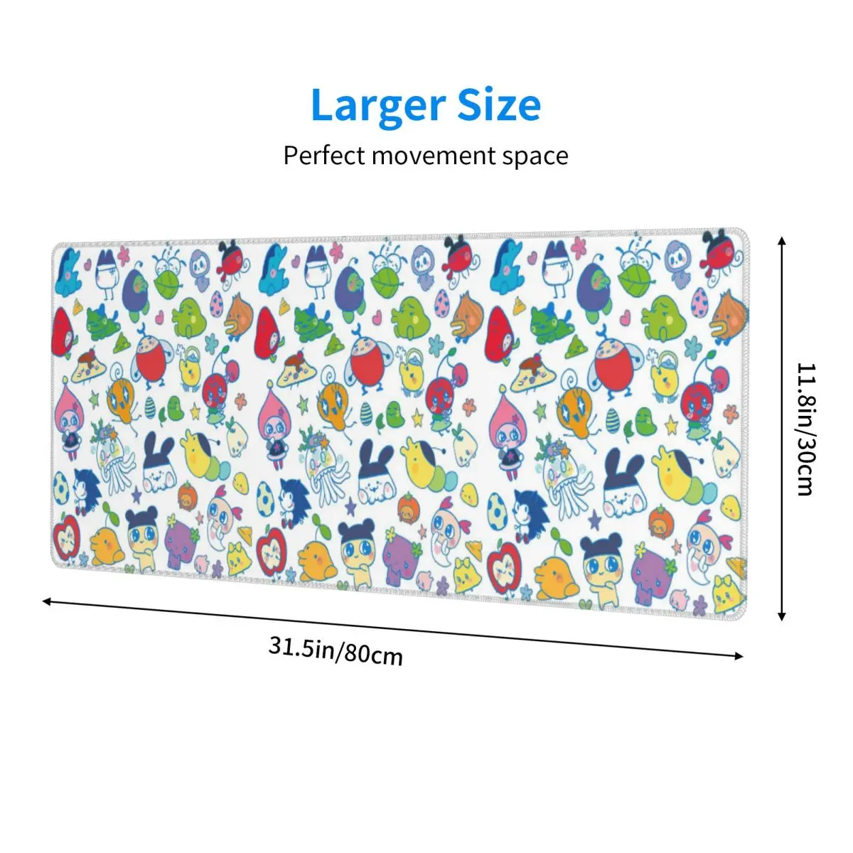 Large Mouse Pad Tamagotchi Friends Gamer PC Laptop Mats Keyboard Carpet Computer Gaming Office Accessories Desk Mat