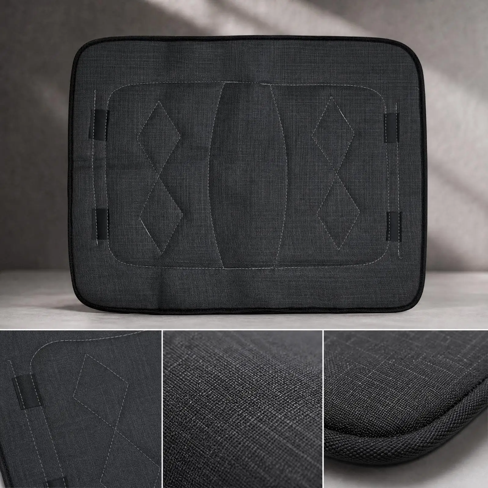 Quilted Horse Riding Saddle Pad with Anti Slip Securing Tabs for Equine Comfort During Dressage and General Use