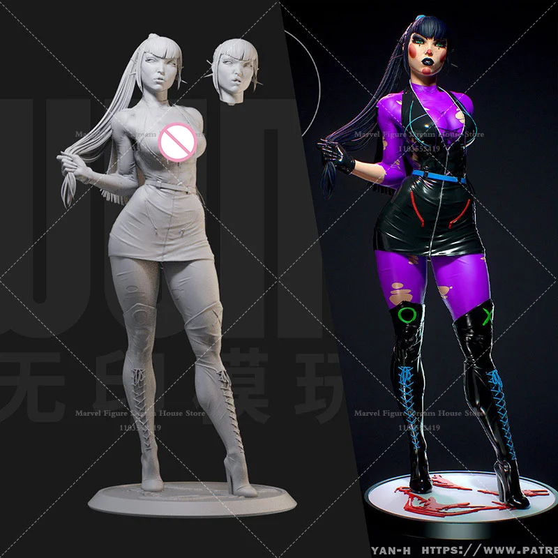 1/24 1/18 Scale DIY Self-assembled GK 3D Resin Un-panited White Model Sweet And Deadly‌ Alexis Kaye Power Of Love Carol Ferris
