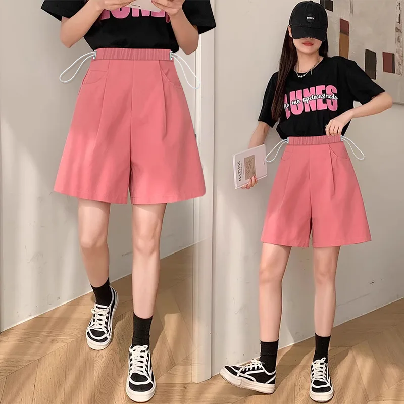 

Новые повседневные шорты на шнурке для беременных, летние тонкие свободные прямые полубрюки для беременных, для ношения на улице, 4 цвета