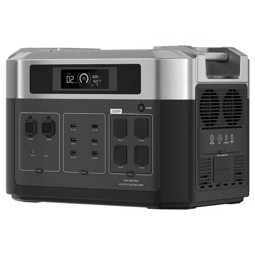 

OUKITEL BP2000 Backup Battery Pack Portable Power Station 2200W 2048Wh Solar Generator