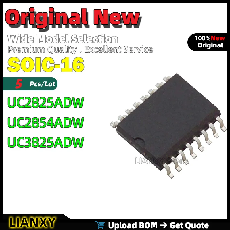 

5 шт. SOIC-16 UC2825ADW UC2854ADW UC3825ADW ШИМ-контроллер новый оригинальный