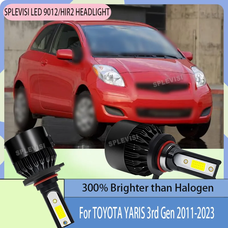 

LED Headlight Bulbs Kit Newly Arrival Plug and Play 9012 HIR2 For TOYOTA YARIS 3rd Gen 2011 2012 2013 2014 2015 2016 2017-2023