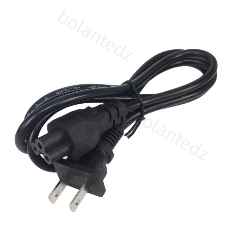 EU Euro US Power Cable European American IEC C5 Cloverleaf Power Cord 1.2m 4ft For AC Adapters Laptop Notebook