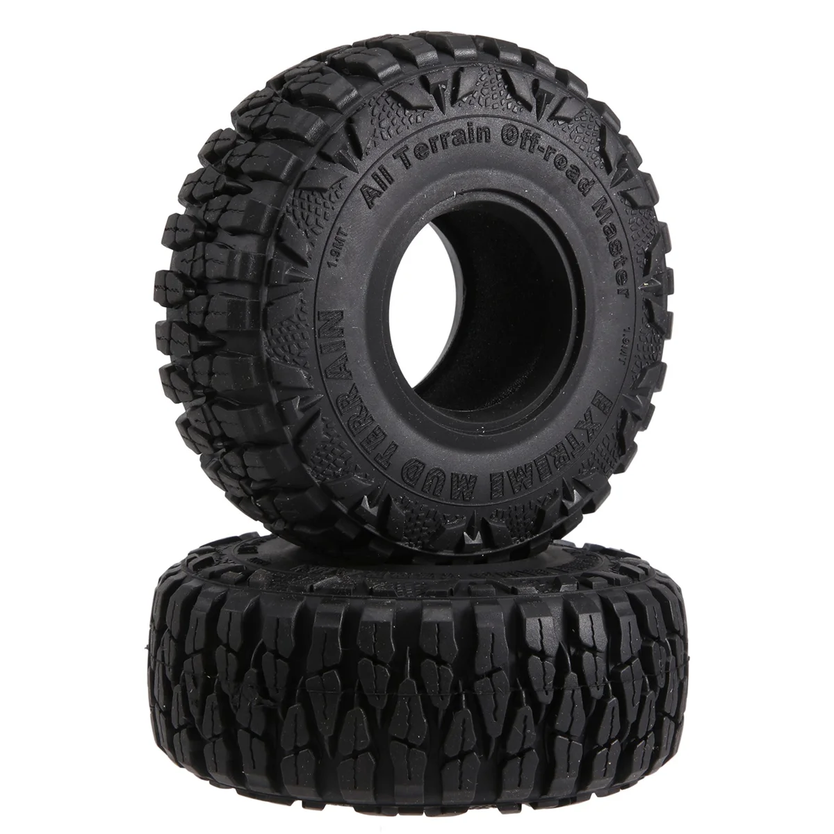 4PCS 115MM 1.9 Rubber Tyres Wheel Tires for 1/10 RC Crawler Car Axial SCX10 90046 AXI03007 TRX4 D90 CC01