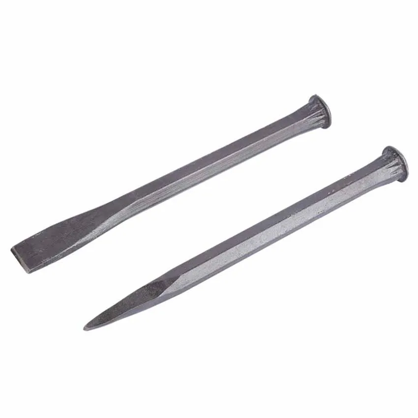 Carbon Steel Masonry Chisel Tool Flat Tip Stone Chisel Customized ODM Specification