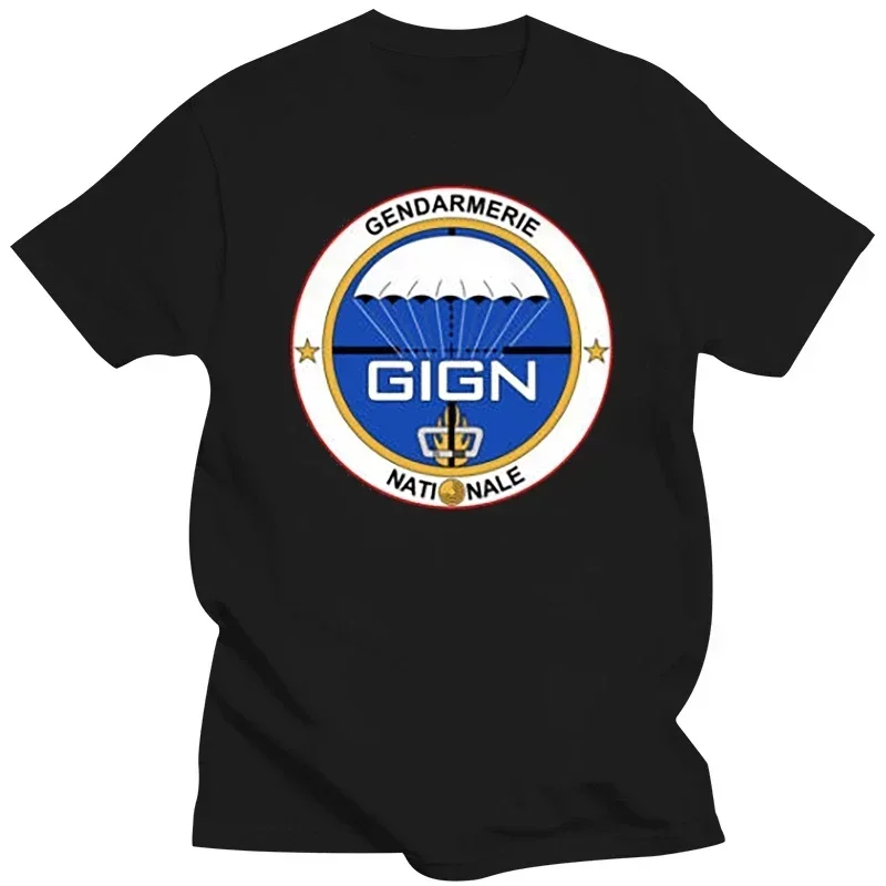 Summer harajuku custom t shirt heavyweight Gign Gendarmerie Nationale vintage T-Shirt - Premium Tee Shirts - PremiumTeeShirts