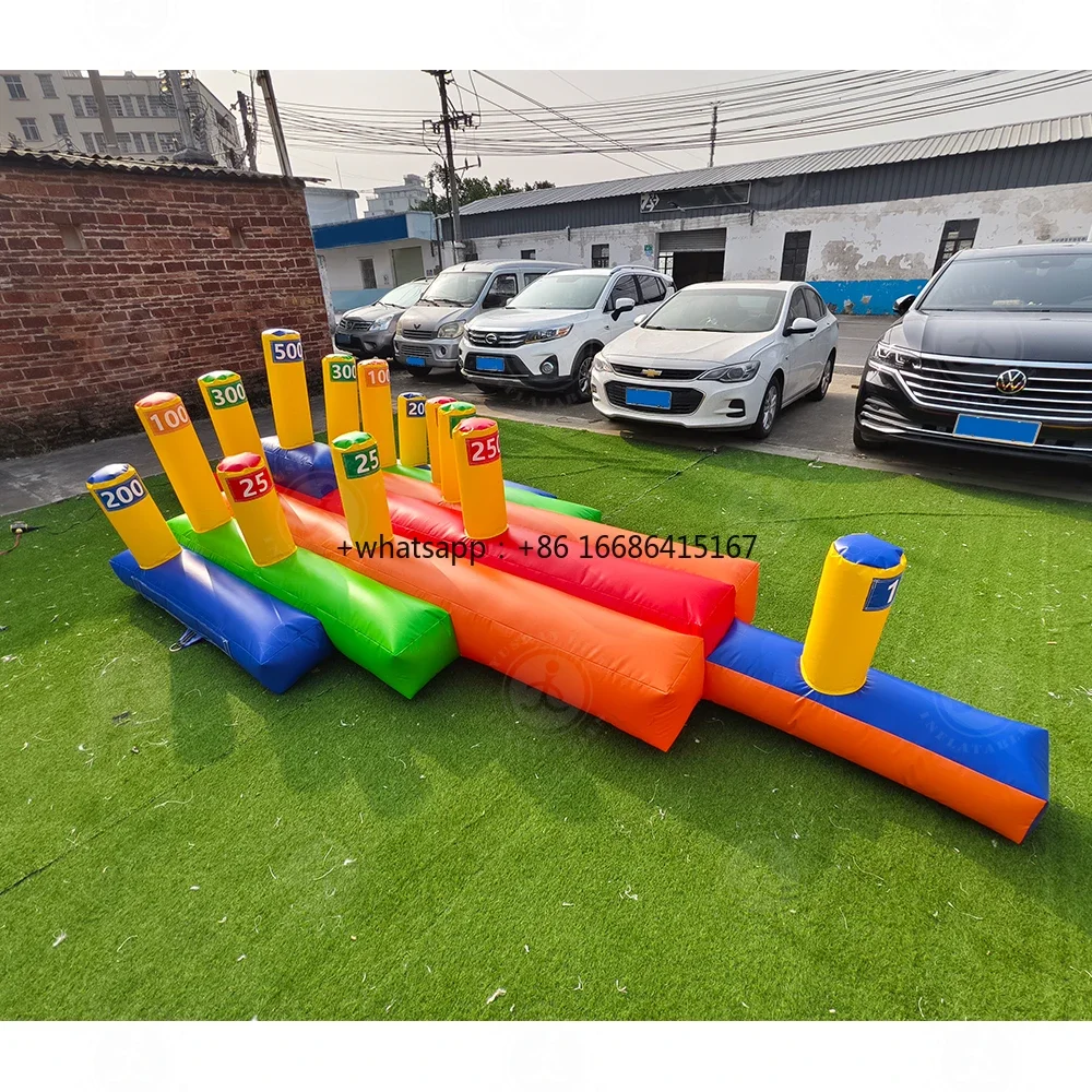 Wholesale Durable Outdoor PVC Interactive Carnival Challenge Throwing Game Inflatable Ring Toss For Kids