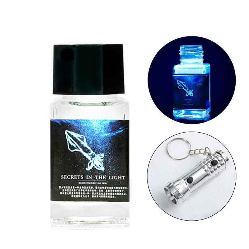 18ml Colorful Invisible Ink With UV Light For Illustrations, Art