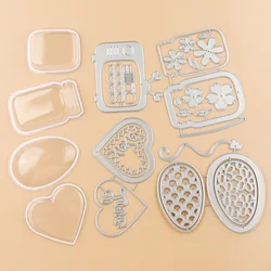 Love Easter Egg TV Bottle Circle Square Dimensional Shaker Domes for DIY Scrapbooking Holiday Interactive Card Paper Crafting
