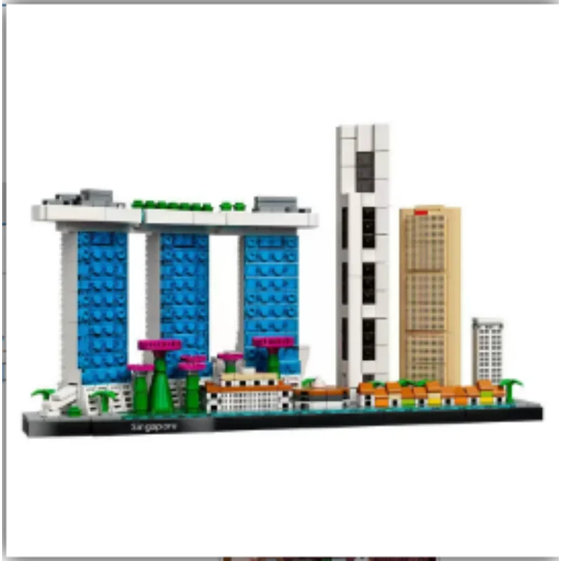 IN stock MOC New York City Architecture Skyline Building  DIY 21028 Street View  Edifice Bricks Assemble Toys For Children