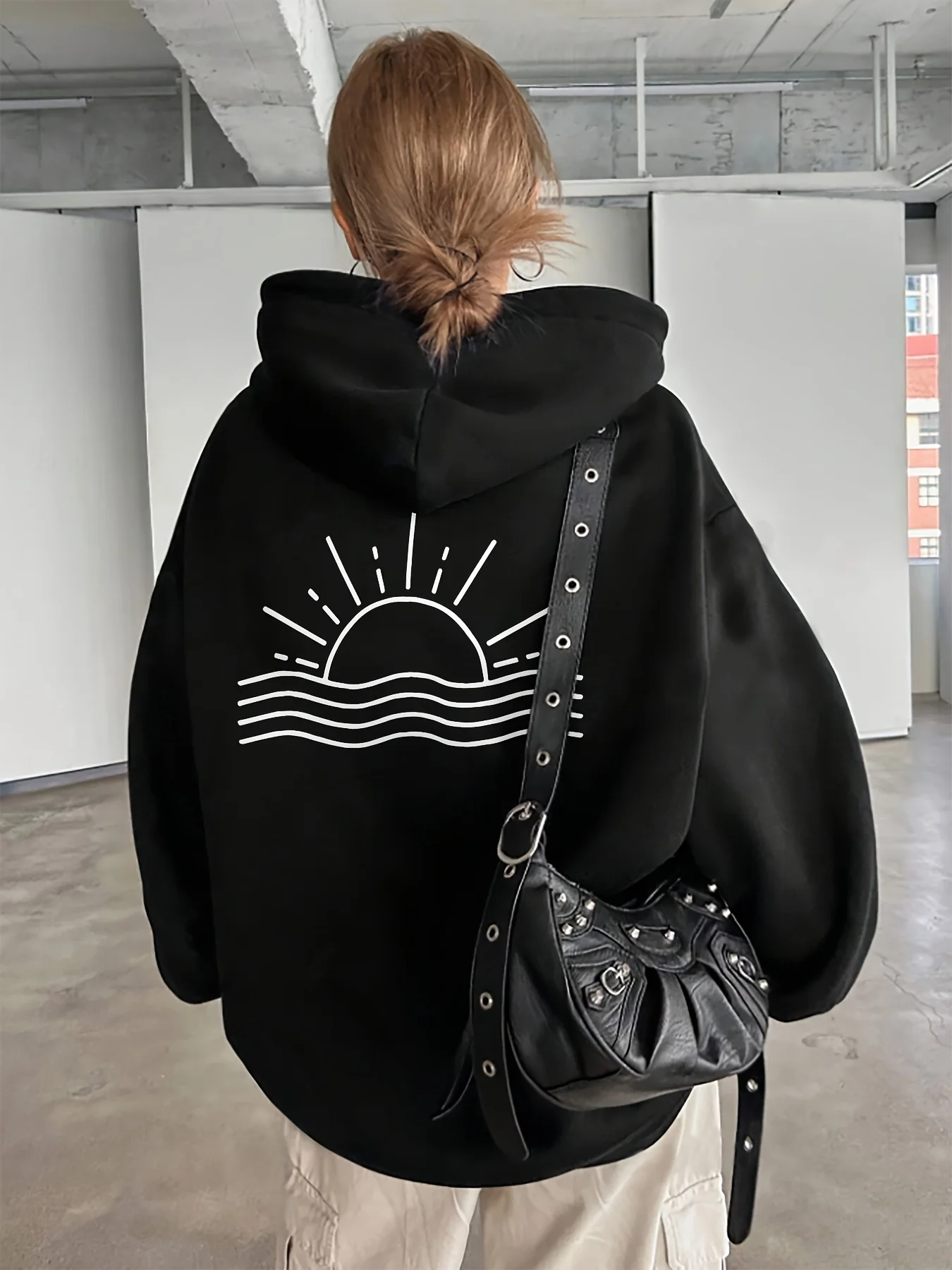 

Simple Graphic Printing Autumn and Winter Pure Cotton Men's and Women's Hoodies Casual Outdoor Street Sports Training Brand