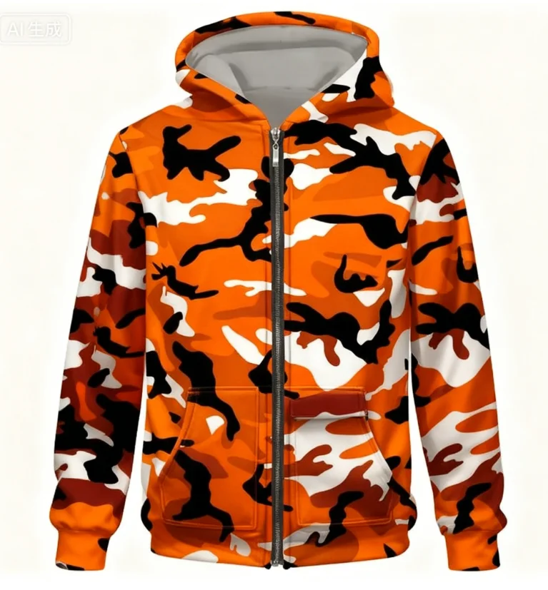 Moletom com capuz e zíper 3D camuflado, estampa Sakura Samurai, conjunto de treino hip hop para homens e mulheres, moletom com capuz e zíper estilo Ha