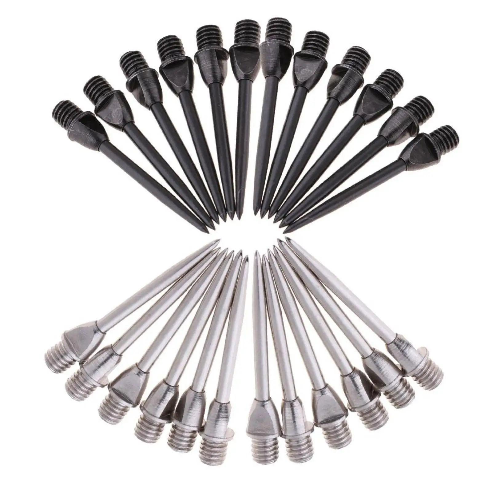

Darts Steel Tip Converter Points 24 Pack Metal Replacement Hammerhead Dart Tips for Professional Electronic Dart Board