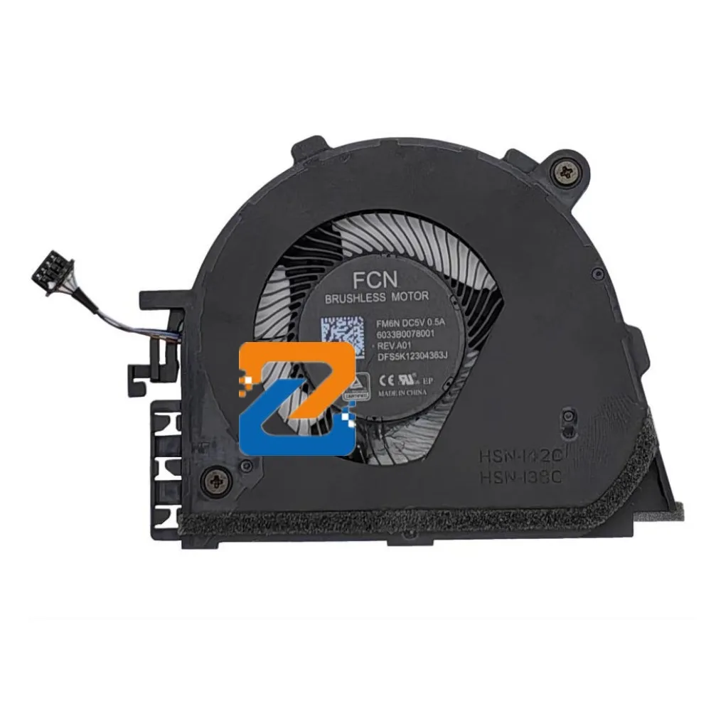 

New Laptop CPU Cooling Fan For HP EliteBook X360 830 G7 G8 Cooler Radiator Fan HSN-I38C HSN-I42C