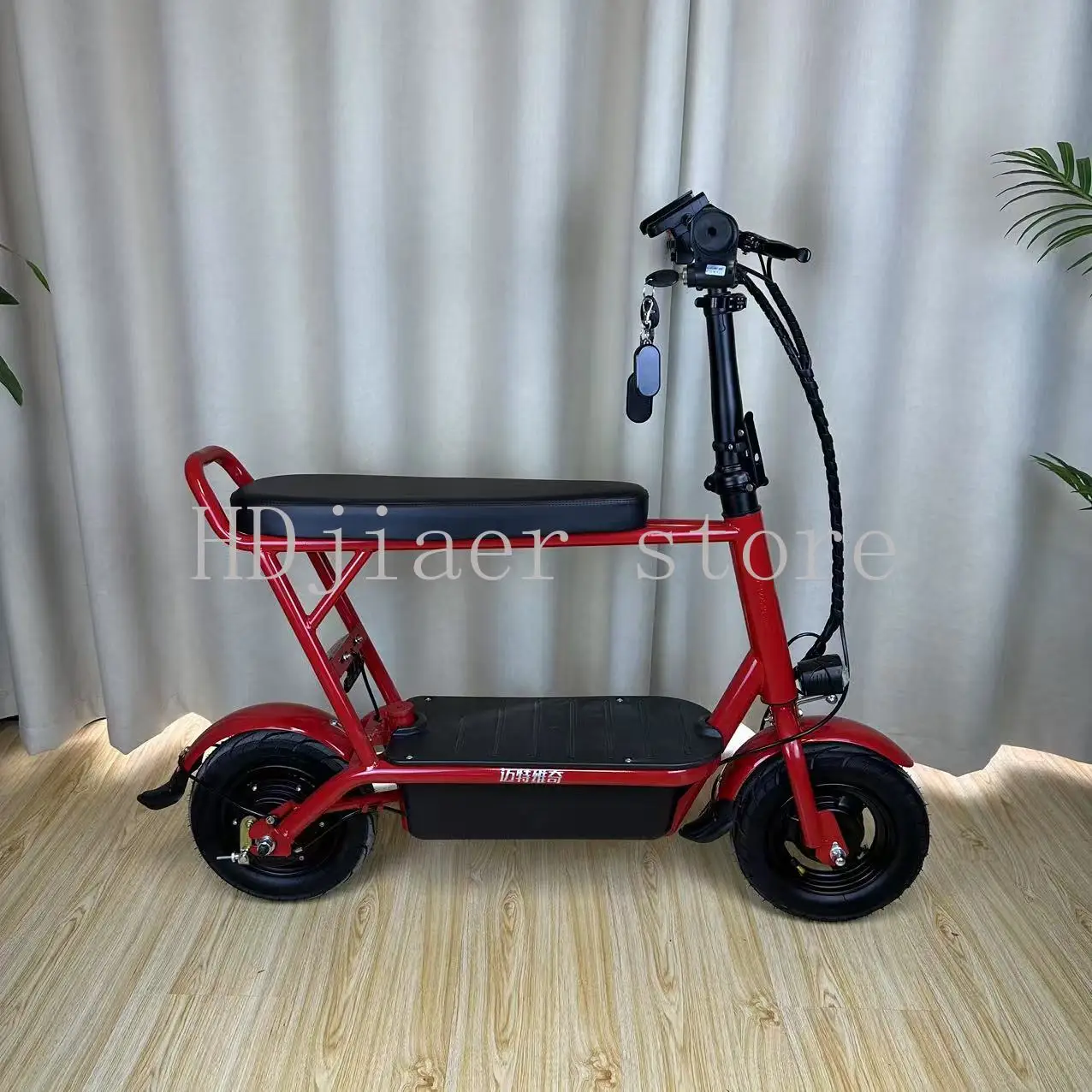 

Electric car with baby scooter ultra-light adult portable scooter mini mount two-wheeled small