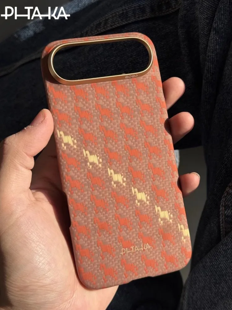 

Pitaka Carbon Fiber Case for iPhone 17 Pro Max/17 Pro/16pro Max/16pro/Air Year of The Horse Limited Edition Kevlar Magnetic Case