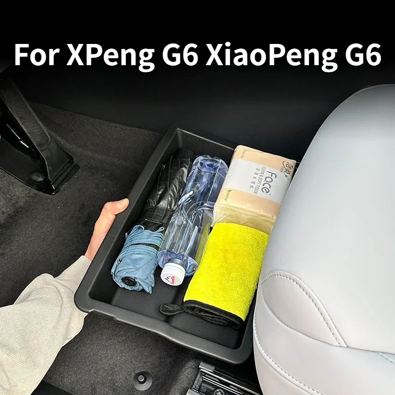 For XPeng G6 XiaoPeng G6 2026 Car Under Seat Storage Box Interior Modified