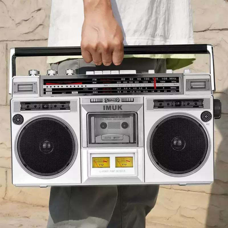 New stereo recorder tape player vintage nostalgic retro player Bluetooth speaker