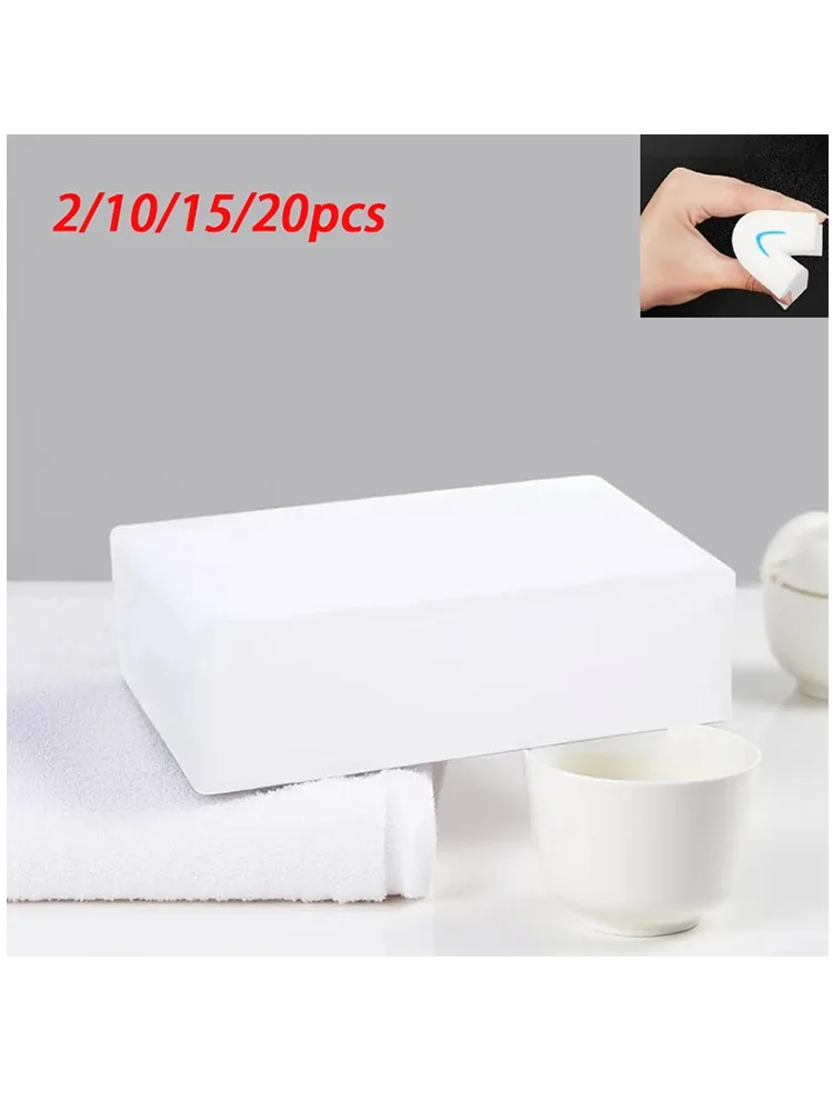 2/10/15/20 pièces éponge magique nettoyant Nano mélamine mousse gomme pour cuisine salle de bain voiture pas de rayures taches tenaces 100x60x20mm