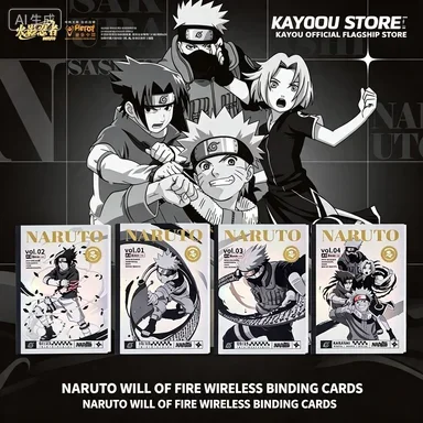 KAYOU Naruto Will of Fire Notebook Anime Naruto Collection Wireless Binding Notepad Character Pattern Gift for Naruto Fans