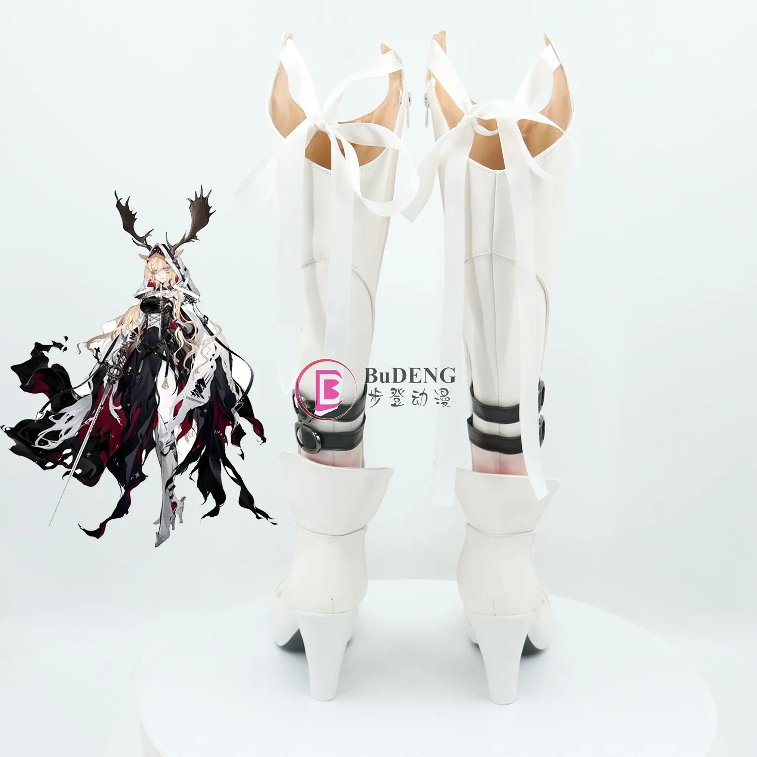 Arknights 비비아나 코스프레 신발 부츠, 할로윈 애니메이션 코스프레 신발