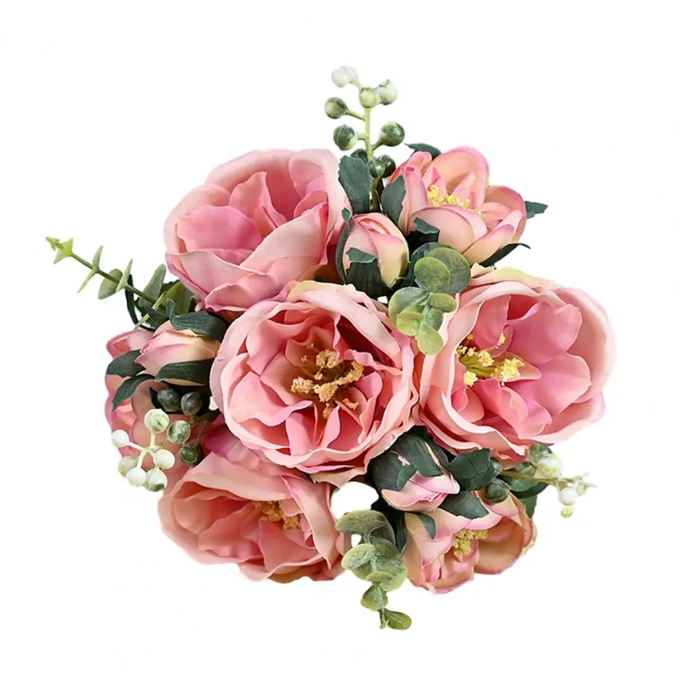 Attractive Wedding Bouquet  Non-fading Easy Care Artificial Hibiscus  Bedroom Arrangement Fake Flower