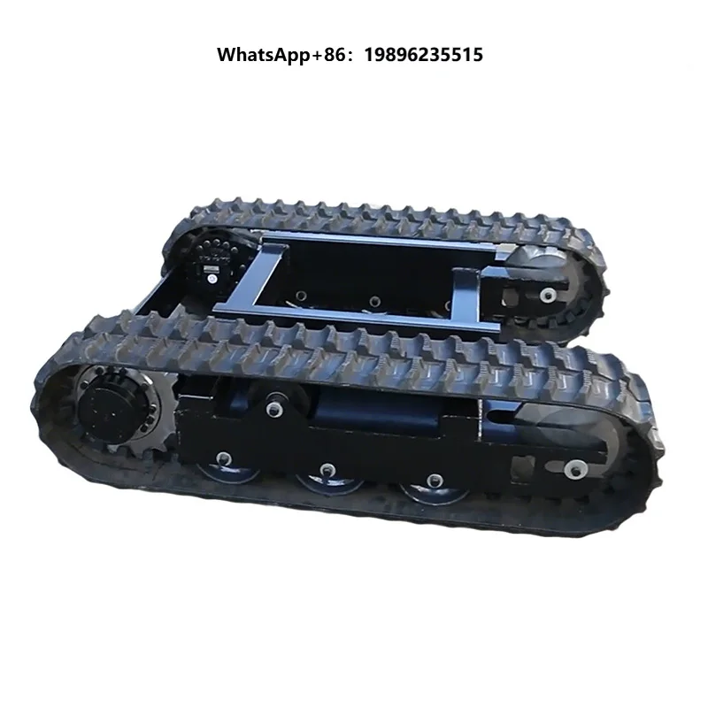 Small Hydraulic Tracked Chassis Assembly Wireless Remote-controlled Electric Hydraulic Motor Steel Tracked Chassis