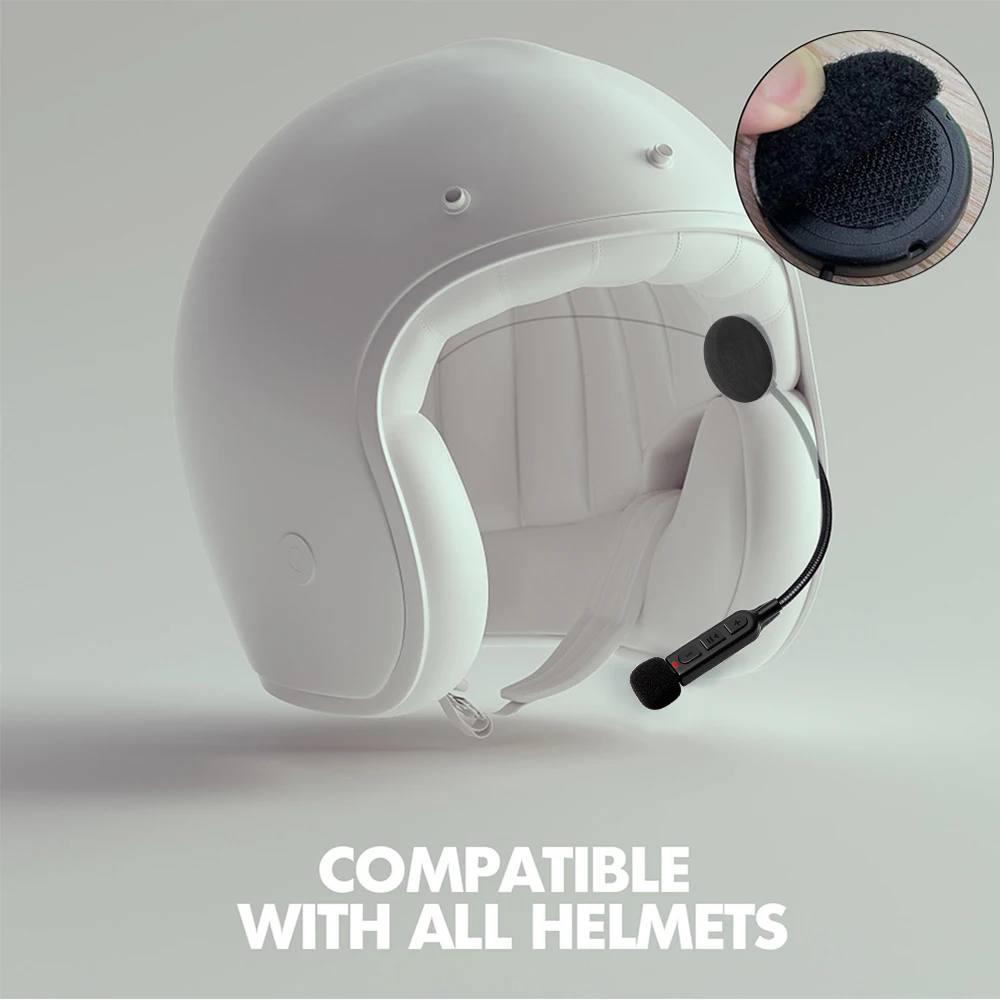 Motorcycle Helmet Bluetooth 5.3 Headset Stereo Headset Motorcycle Universal Helmet Headset Wireless Hands-Free Calling Brand New