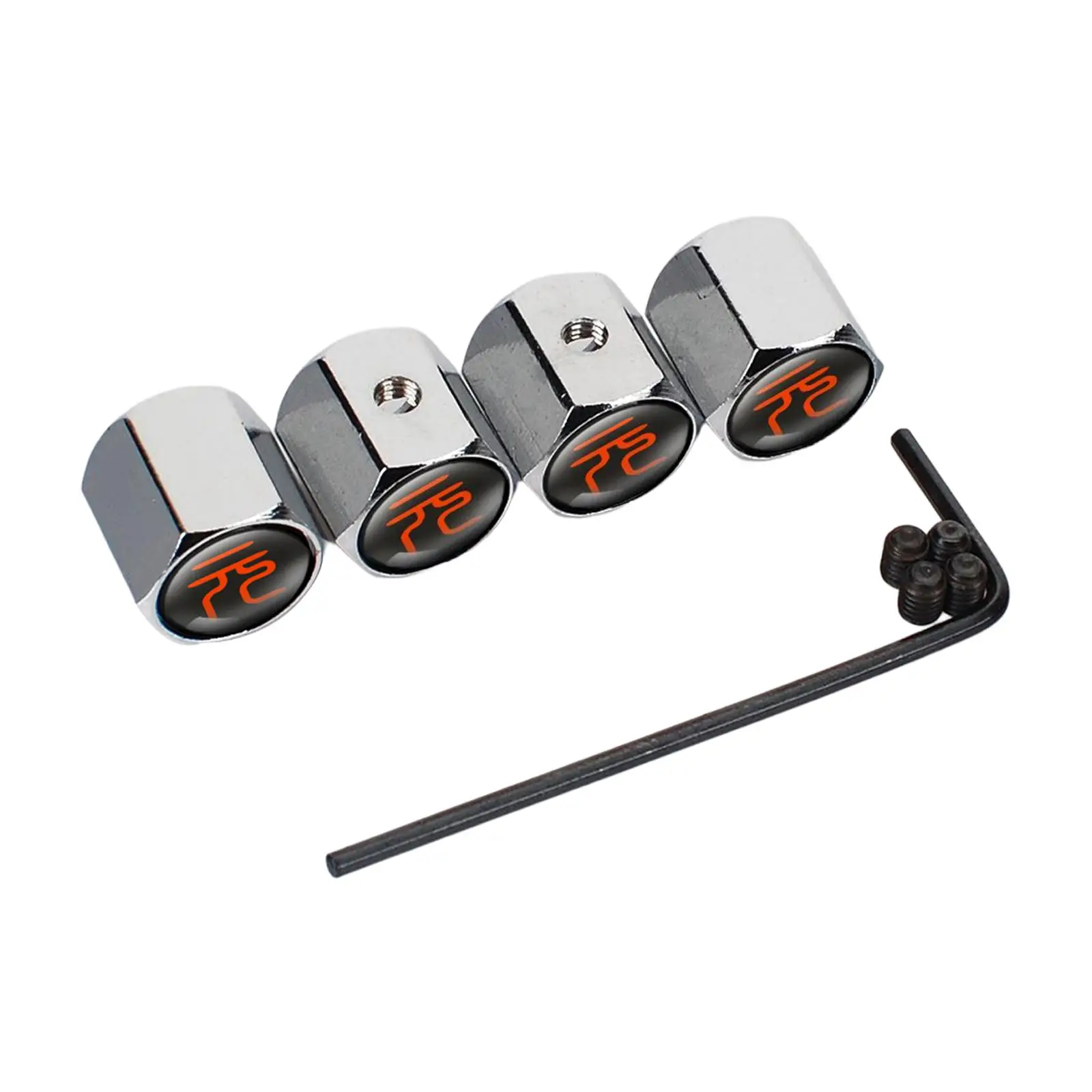 

4x Anti Theft Valve Caps for Byd Yuan Plus Accessory Easy Installation