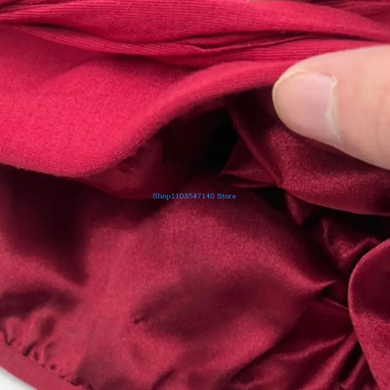 

P88B HaloTurban Durag Comfy Chemo Hat Men Turban HeadWrap Satin Lined HeadScarf