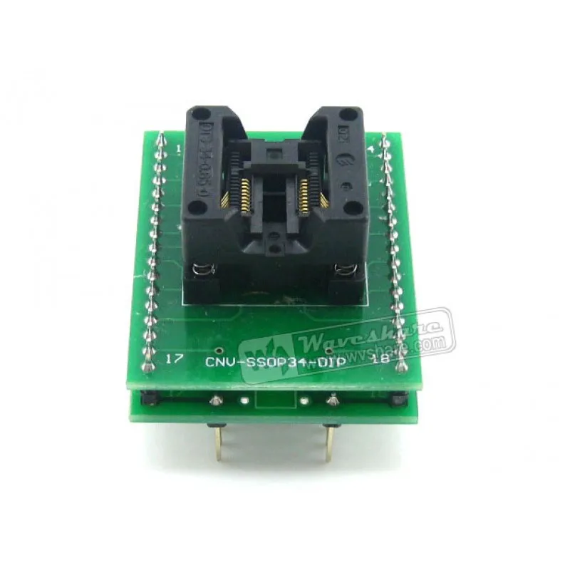 Makerseek SSOP20 TO DIP20 (B) SKU 3853 Waveshare SSOP20 TO DIP20  B , Programmer Adapter,