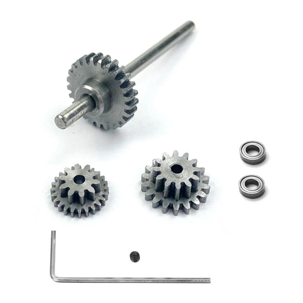 Metal Transmission Gear with D Axis Gearbox Steel Gears Set for WPL D12 1/10 RC Car Upgrade Parts Accessories