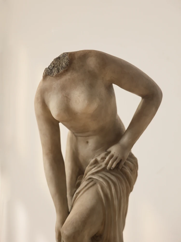 Large 58cm Sculpture Ornament Portrait Venus French Antique Home Living Room Entrance Vintage Art Floor Decorations Accessories