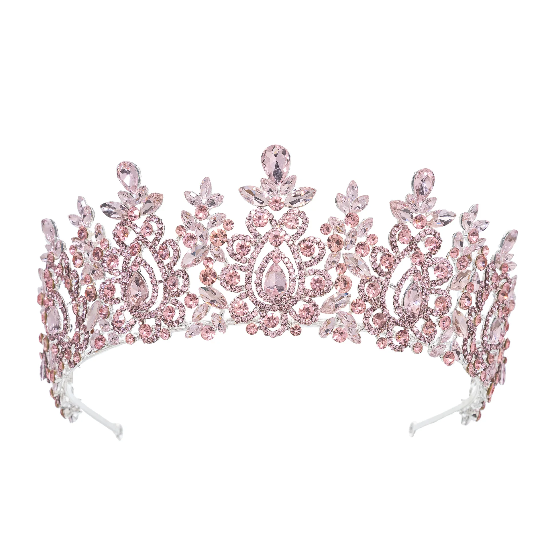 Crystal Queen Crowns For Wedding Princess Bridal Tiara Crown For Pageant Miss Universe Women Wedding Hair Jewelry Headdress