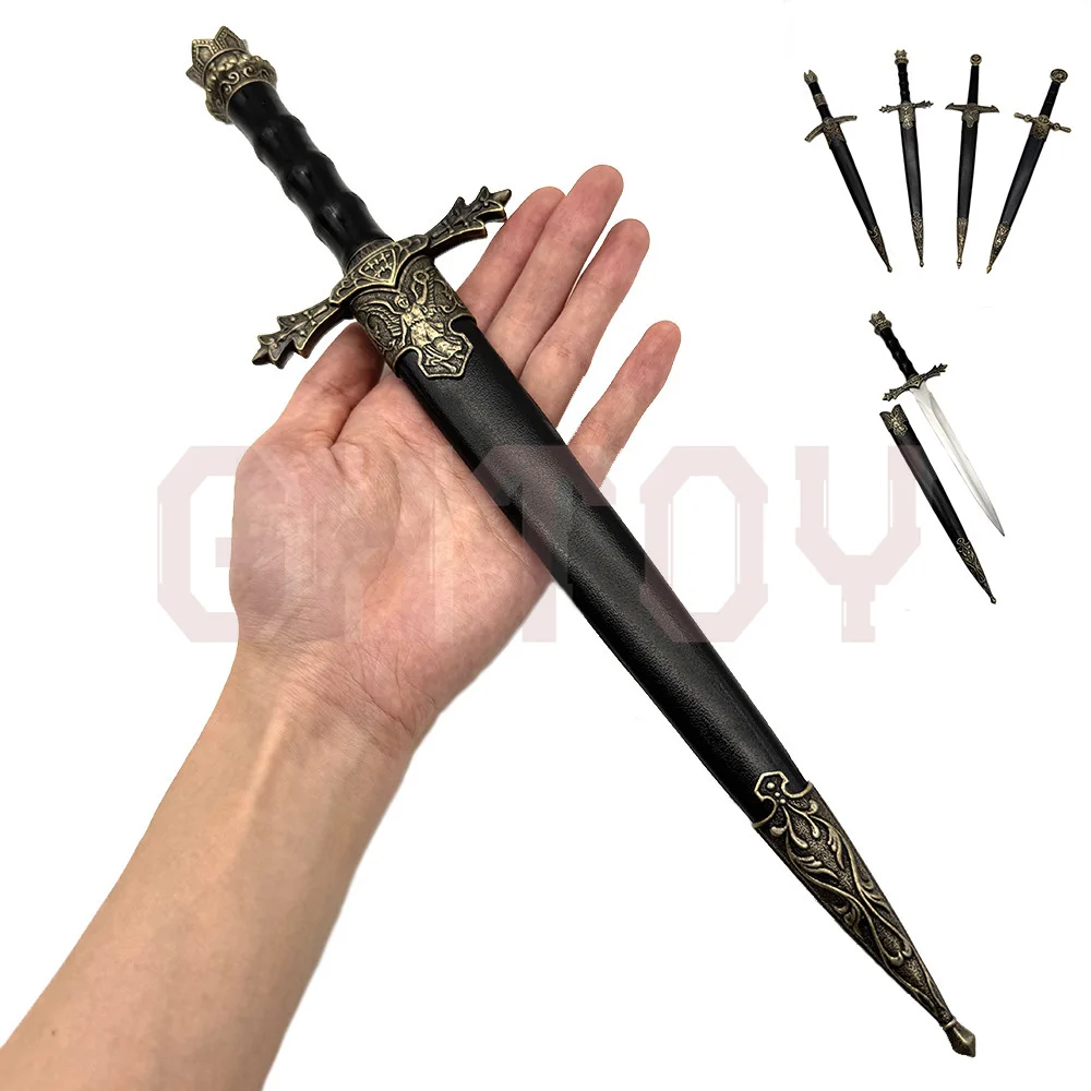 

35cm/13.78in Command Swords Knight's sword Weapons Model High Quality Desktop Display Ornaments Collection Birthday Gift for Boy