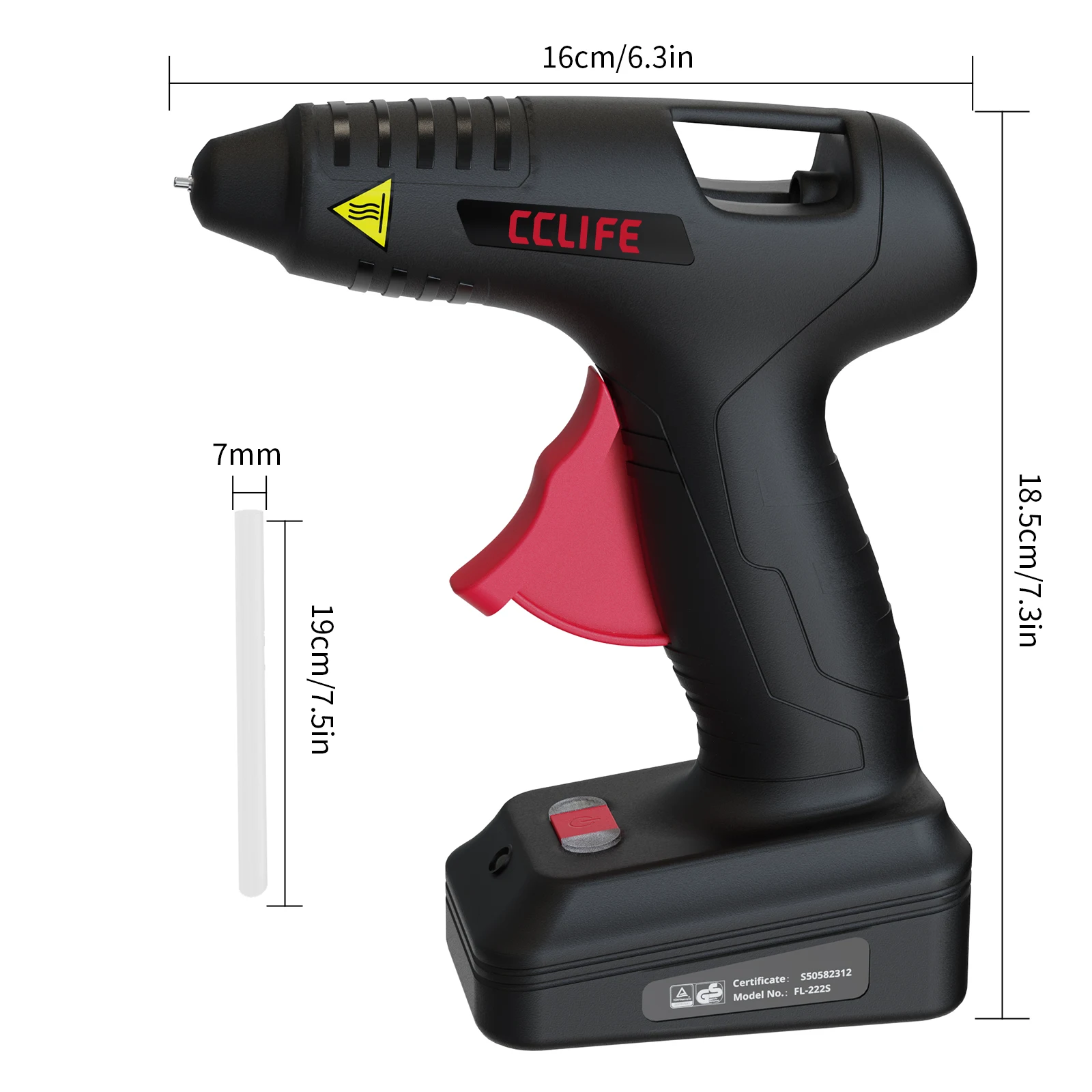 ปืนกาวไร้สาย 4V ดีไซน์ใหม่