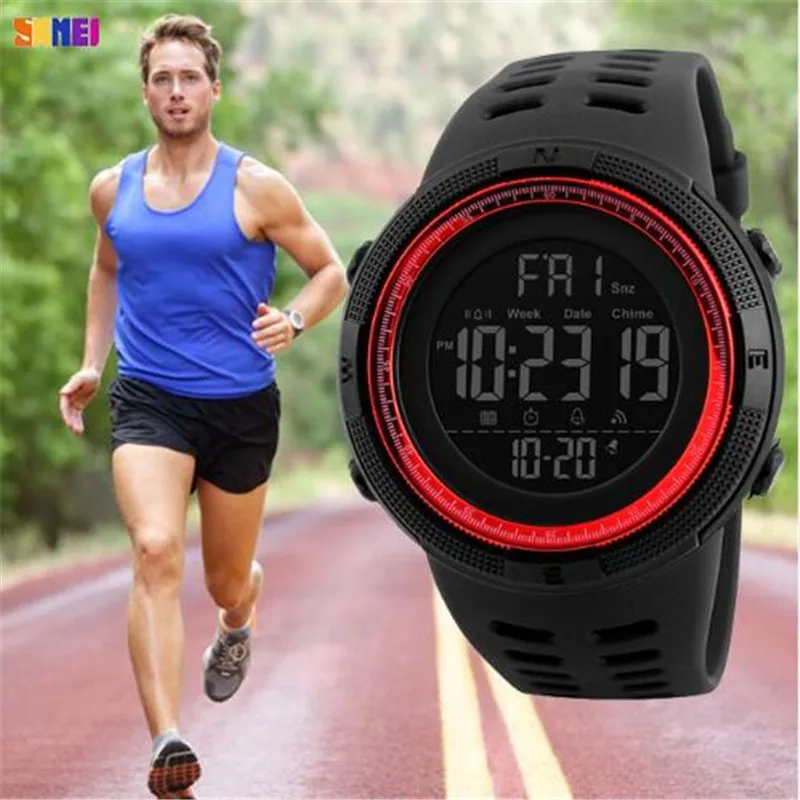 

Men's Fashion Sports Watches Men Waterproof Digital Watch Chrono Countdown Man military Clock Outdoor Sport