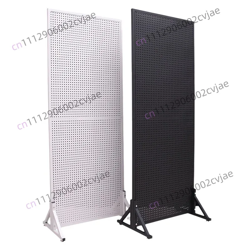 Vertical Standing Pegboard Display Shelf With Round Holes For Kitchen Accessories Jewelry And Supermarket Merchandise