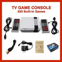 Mini TV Handheld Family Recreation Video Game Console AV Output Retro Built-in 620 Classic Games Dual Gamepad Gaming Player