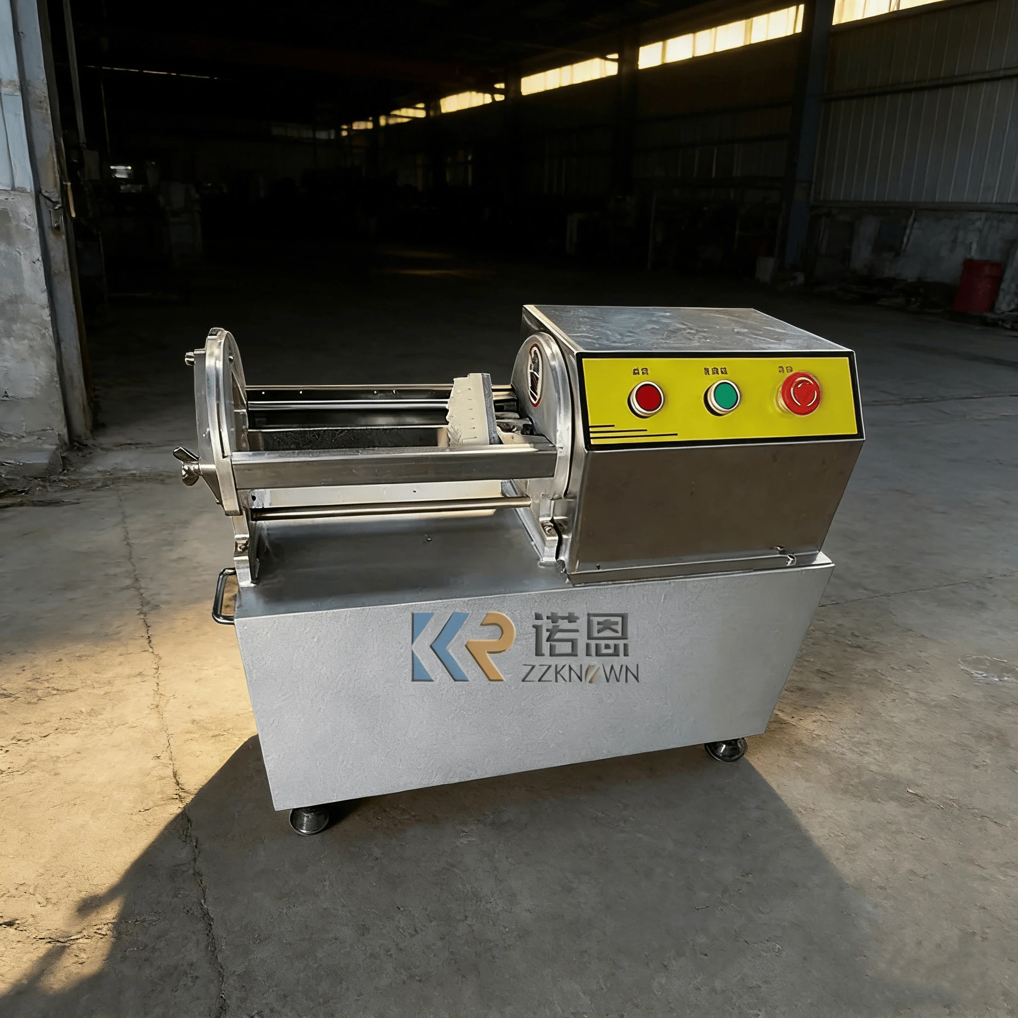 Cortadora de Verduras Eléctrica Comercial, Totalmente Automática, Fácil de Usar, para el Hogar y Restaurantes, Corta Eficientemente Camote y Frutas