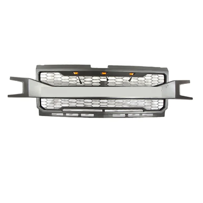 High quality grille easy installation fit for chevy chevrolet silverado 2019 pickup truck parts black abs front radiator grill