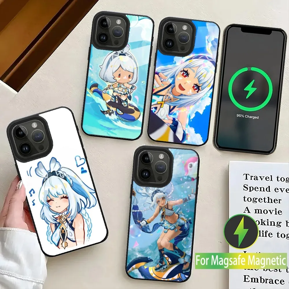 

G-Genshin Impact Mualani Phone Case For iPhone 16,15,14,13,12,11,Plus,Pro,Max Mini Magsafe Magnetic Wireless Charging
