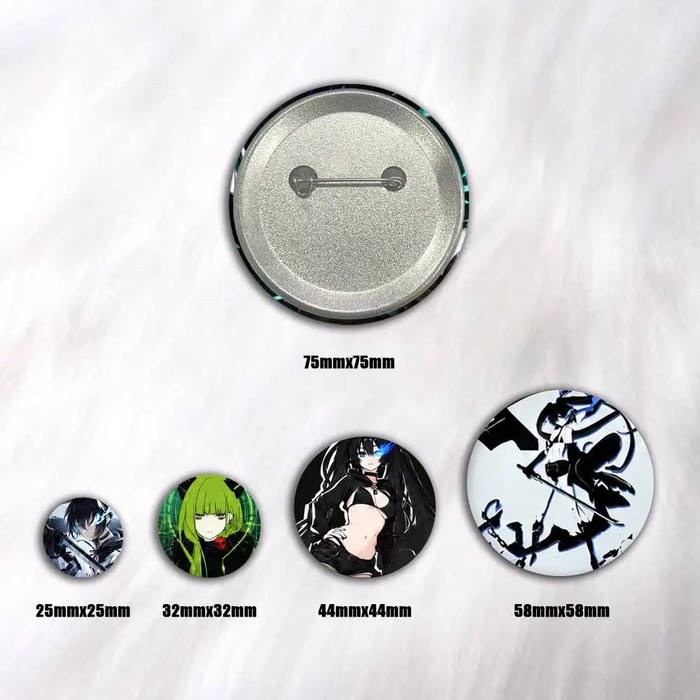 Black Rock Shooter Anime  Creative Round Button Badges Pin Brooch Backpack Jewelry Gift