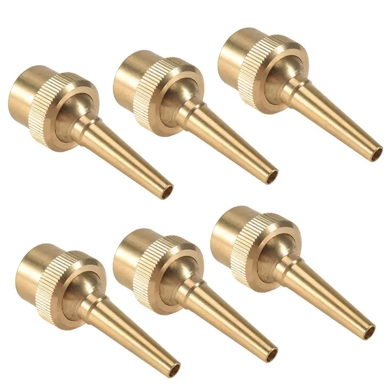 AT21-6 PCS Fountain Nozzle Head G1/2 DN15 Adjustable Direction Jet Water Spray Sprinkler Head For Garden Pond Amusement Park