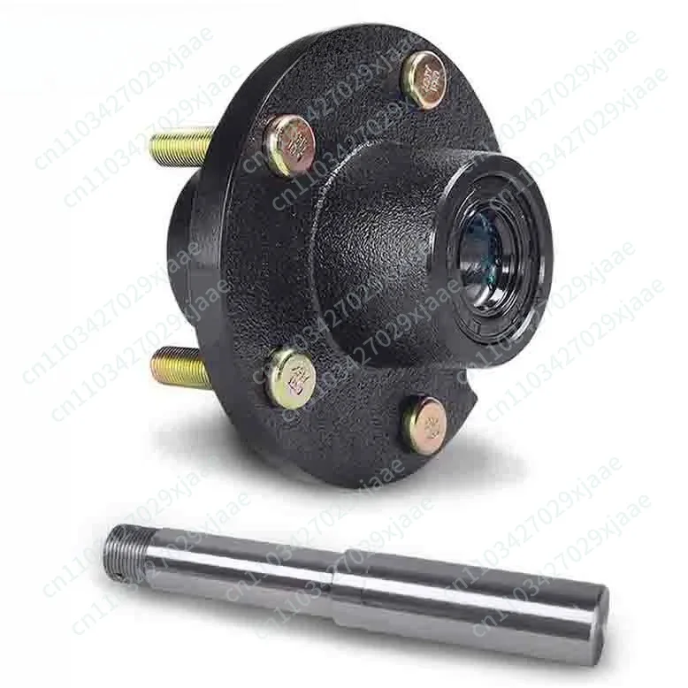 High-quality trailer wheel hub short shaft half shaft, RV axle rear axle, 5-hole 4-hole modified axle accessories